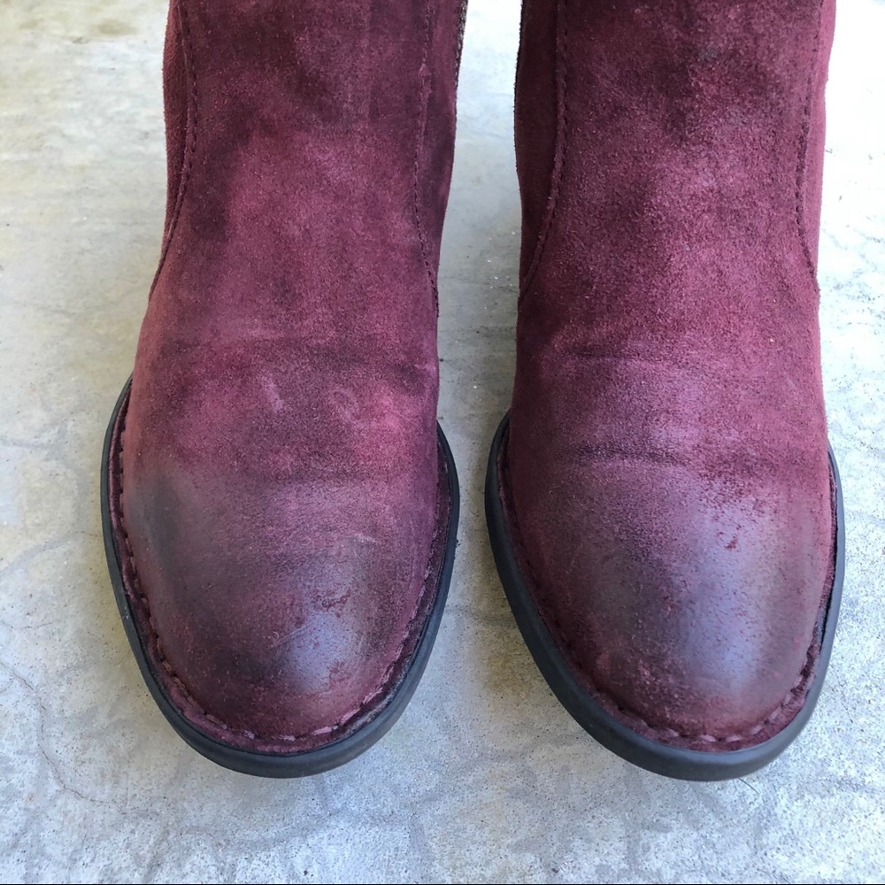 💸SOLD💸Born Felicia Tall knee high boots suede purple 6.5 - Picture 3 of 8
